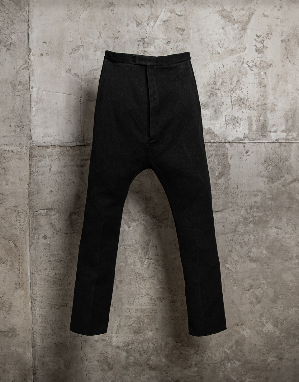 STIRRED, CHAIN SEAM. LONG CROTCH ANKLE TROUSERS/101