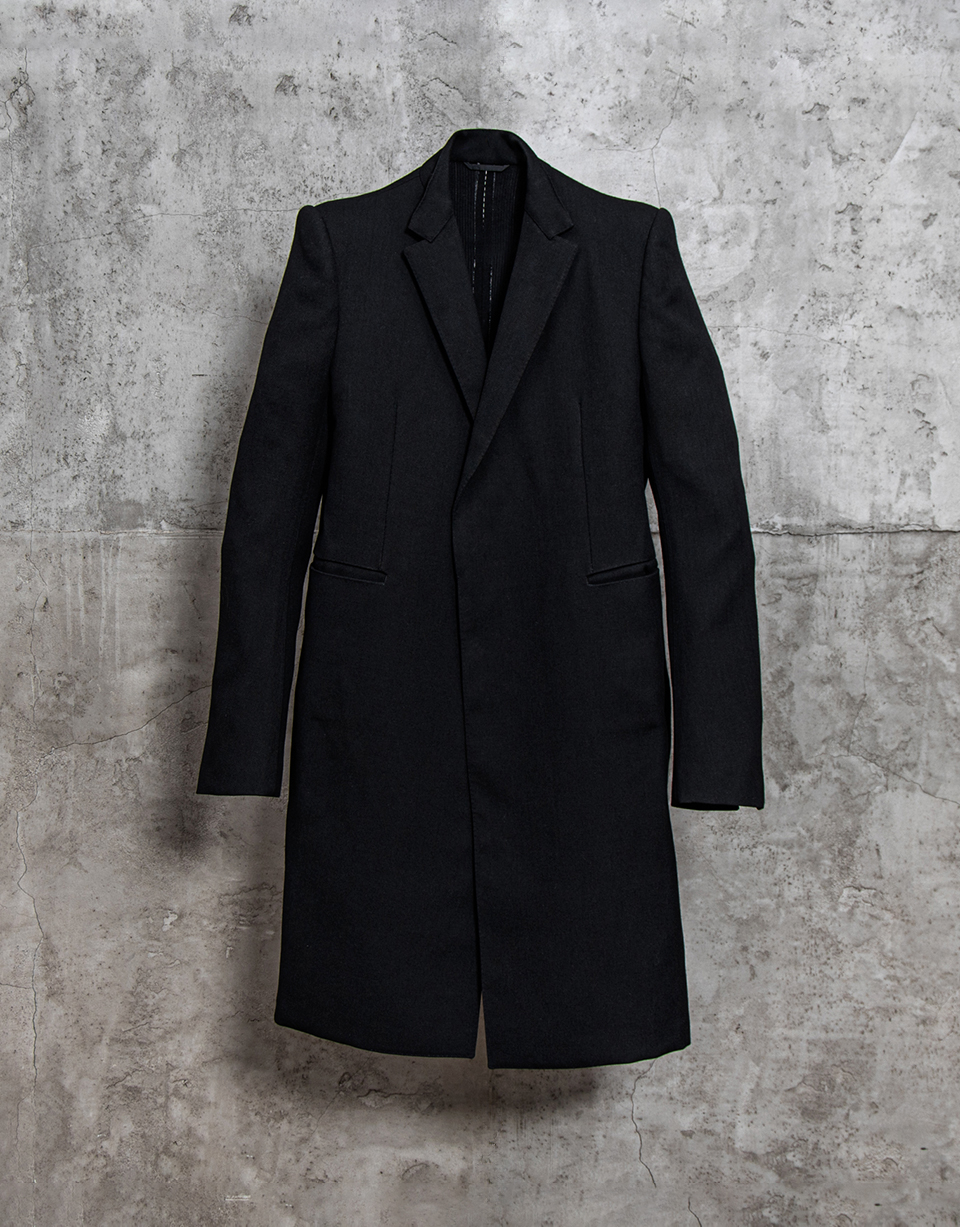 STIRRED, UNLINED, CHAIN SEAM 1 BUTTON LONG JACKET/wim/10