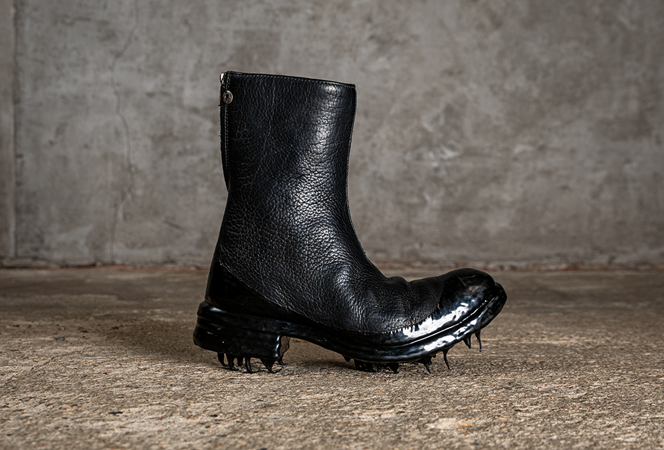O. D. LINED DIAGONAL ZIP RUBBER-DRIP "GOODYEAR" BOOTS/010