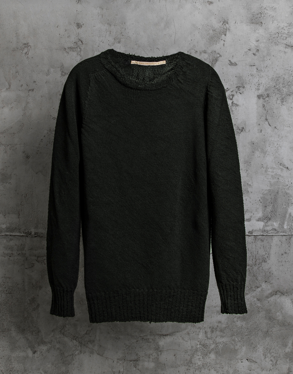 SEAMLESS LONG SLEEVE ROUND NECK SWEATER/11