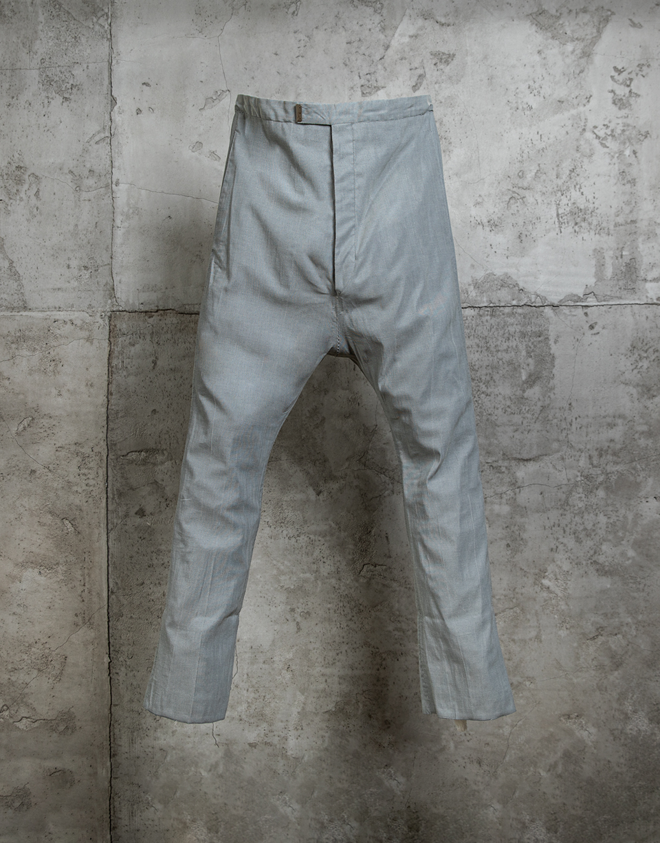 STIRRED, CHAIN SEAM. LONG CROTCH ANKLE TROUSERS/3/xnight