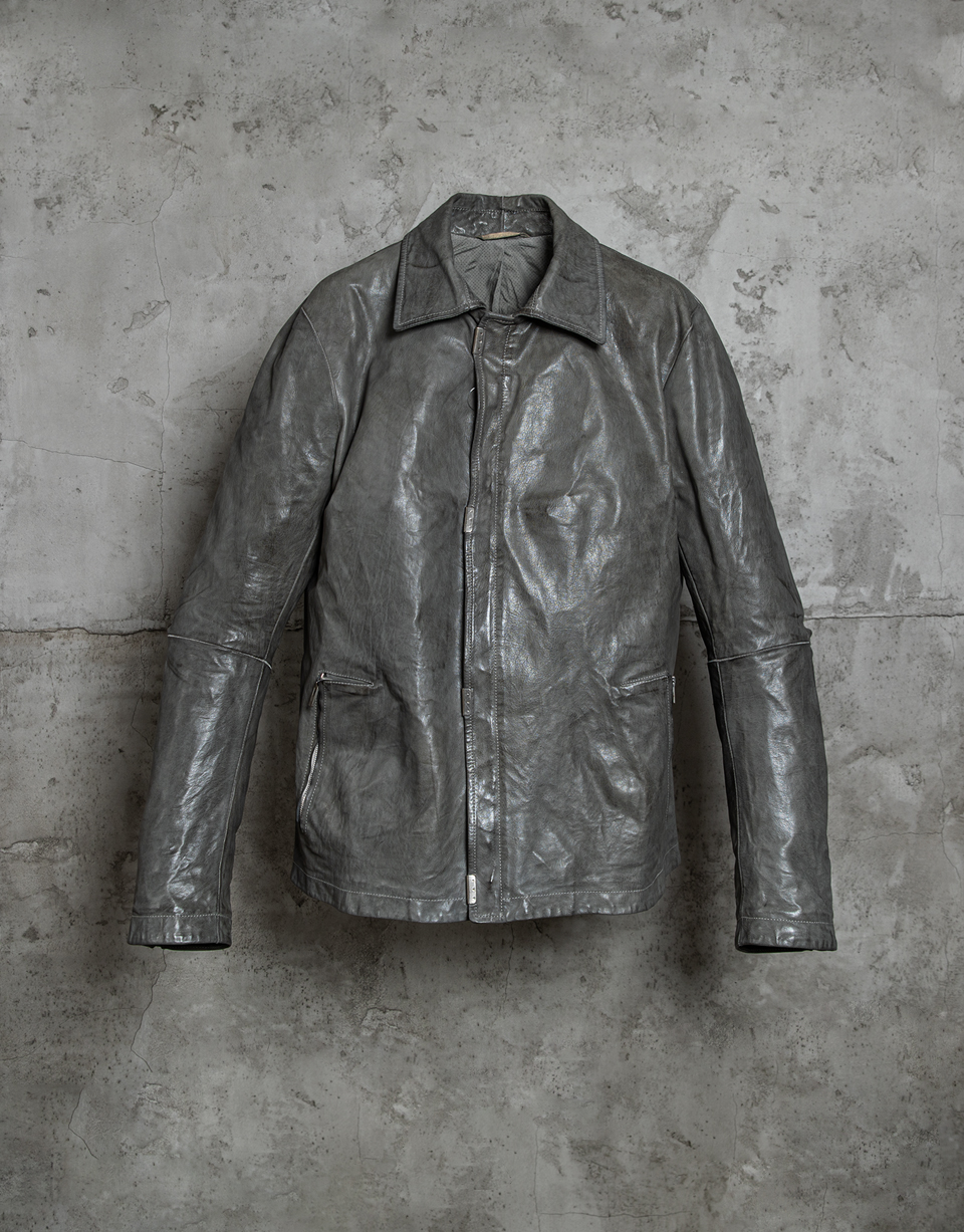O.DYED LINED SCARSTITCHED L. JACKET/19