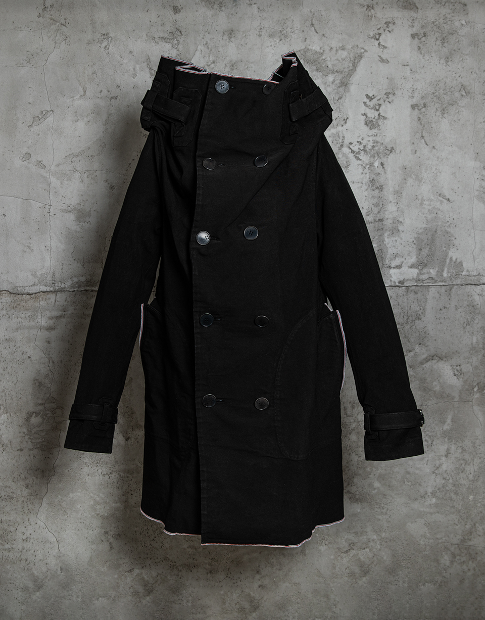 O.D. SELF-EDGE METRE DOUBLE-BREASTED COAT/10