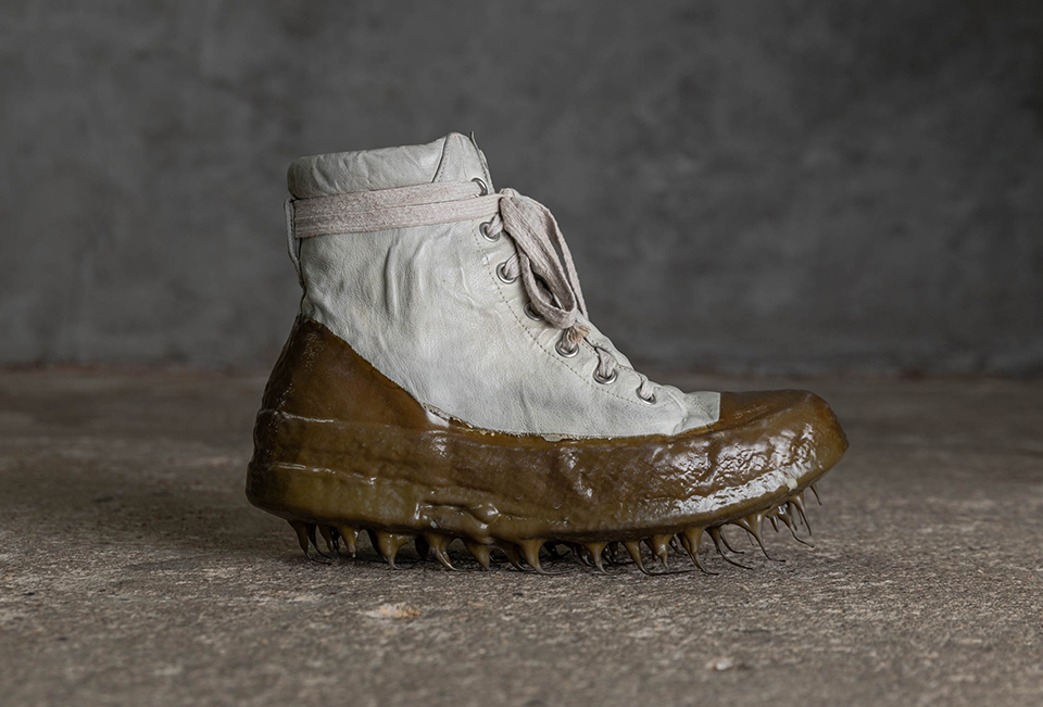 O D NOSEAM DRIP-RUBBER SNEAKERS/33