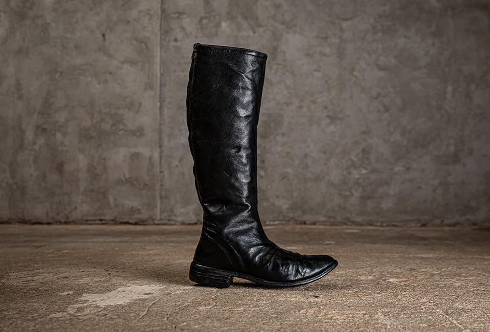 O.D. LINED DIAGONAL ZIP KNEE HIGH BOOTS/010