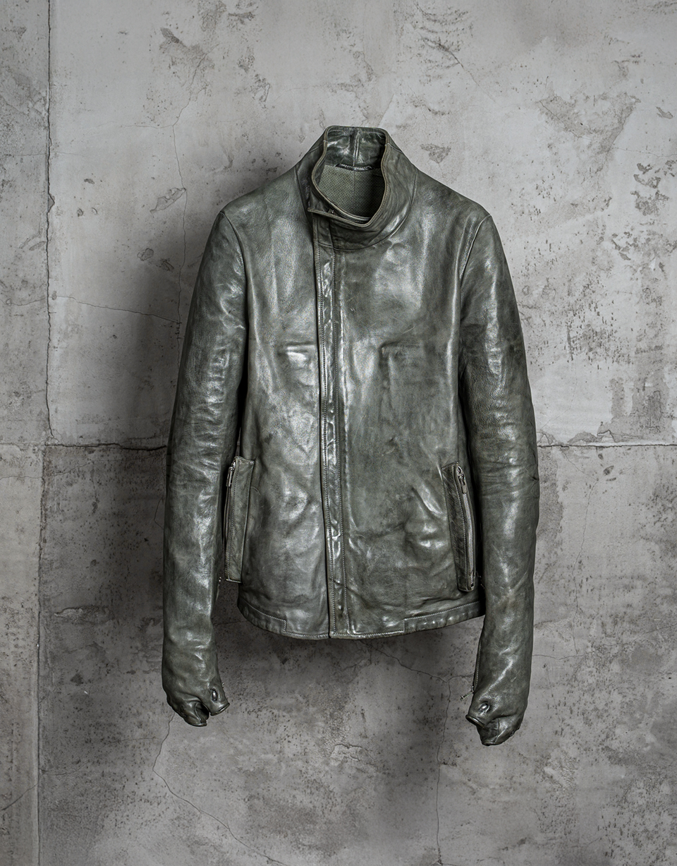O.D. LINED, PROSTHETIC ELBOW & HANDS, LEATHER JKT/19
