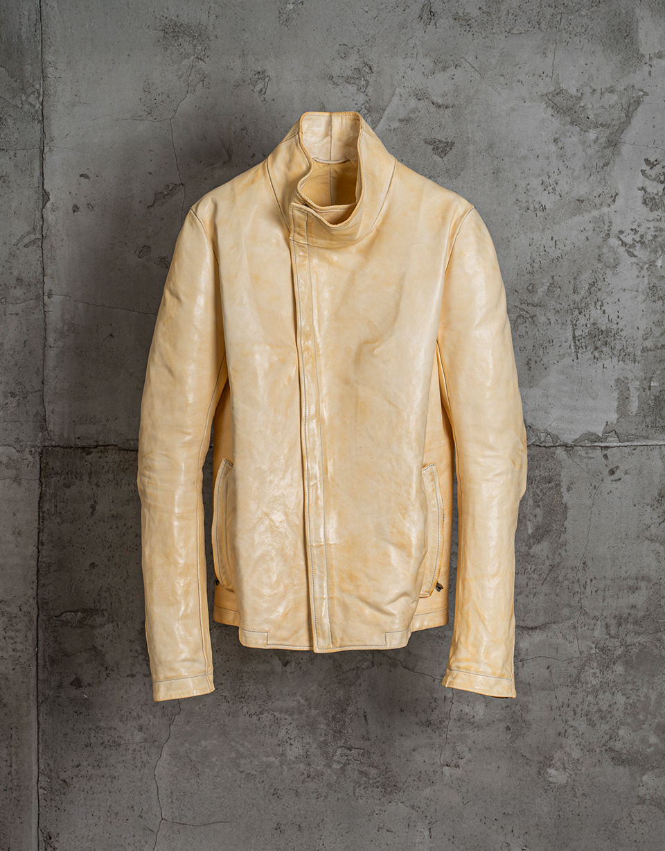 O.D. LINED, PROSTHETIC ELBOW, H. NECK LEATHER JKT/03