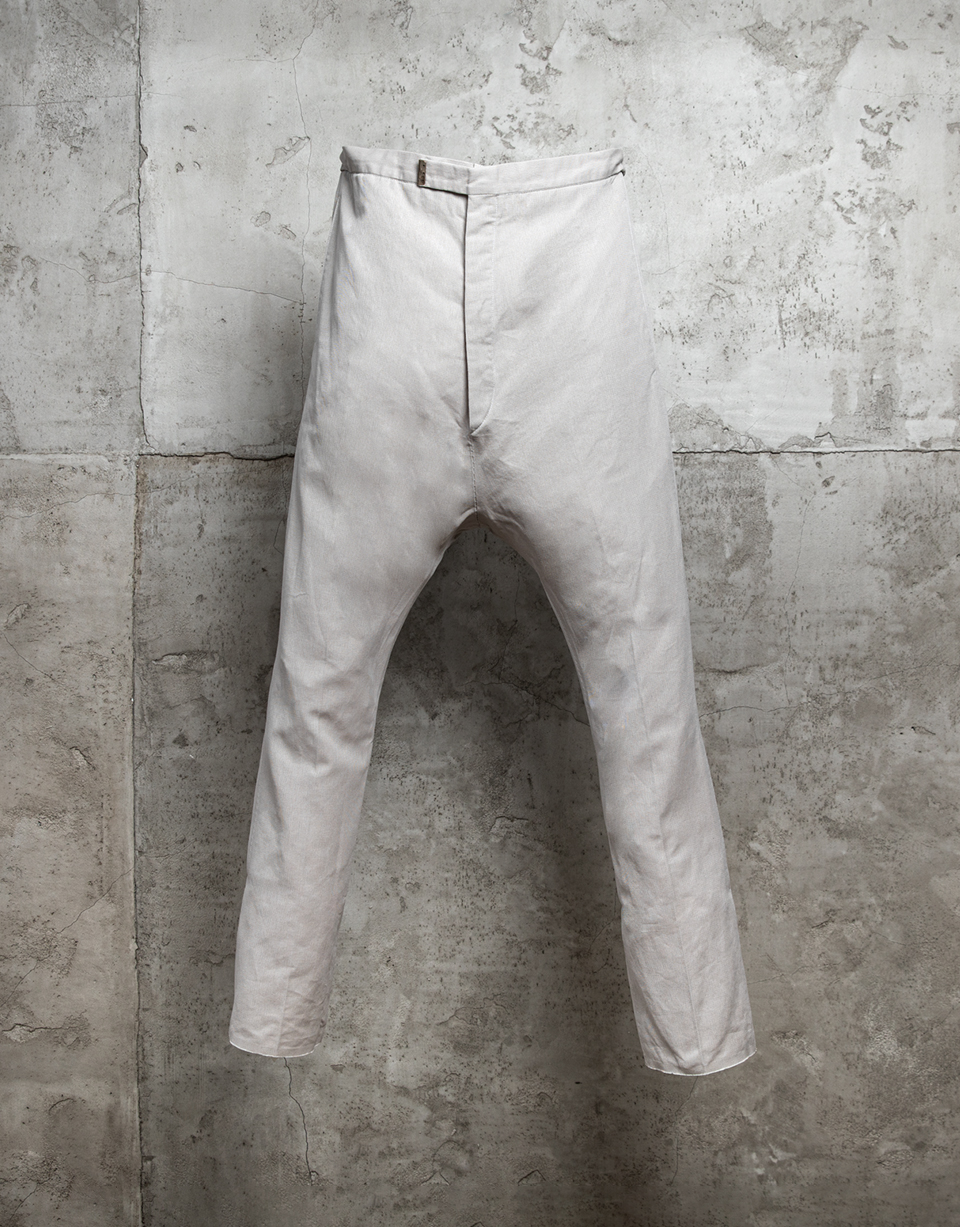STIRRED, CHAIN SEAM. LONG CROTCH ANKLE TROUSERS/3