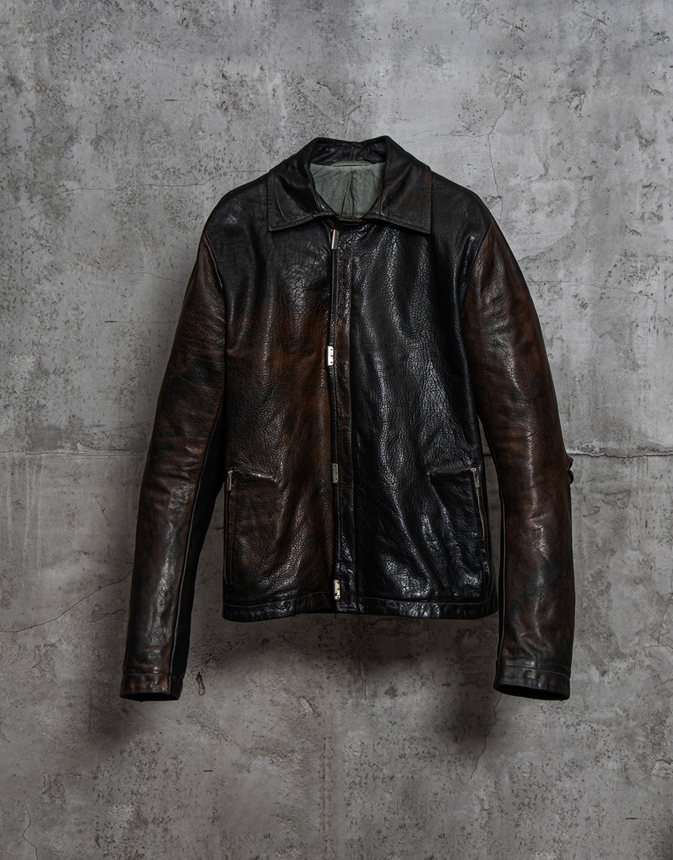 O.DYED LINED SCARSTITCHED L. JACKET/19*