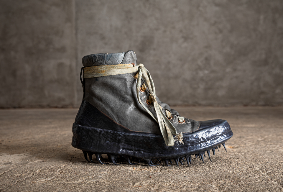 O.DYED NOSEAM DRIP-RUBBER SNEAKERS/8