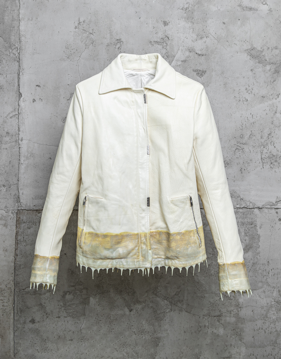 O.DYED DRIP-RUBBERED L. JACKET/01