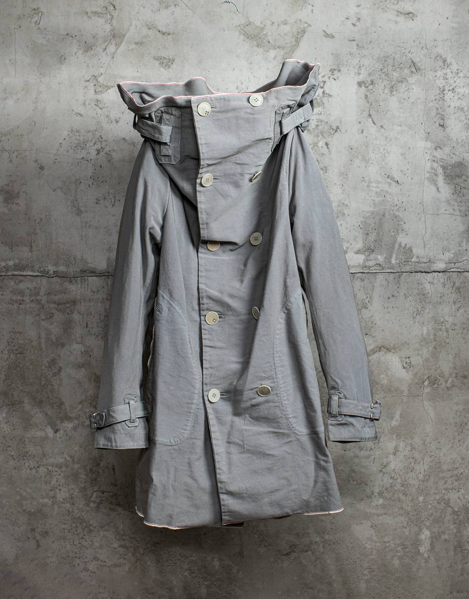 O.D. SELF-EDGE METRE DOUBLE-BREASTED COAT/7