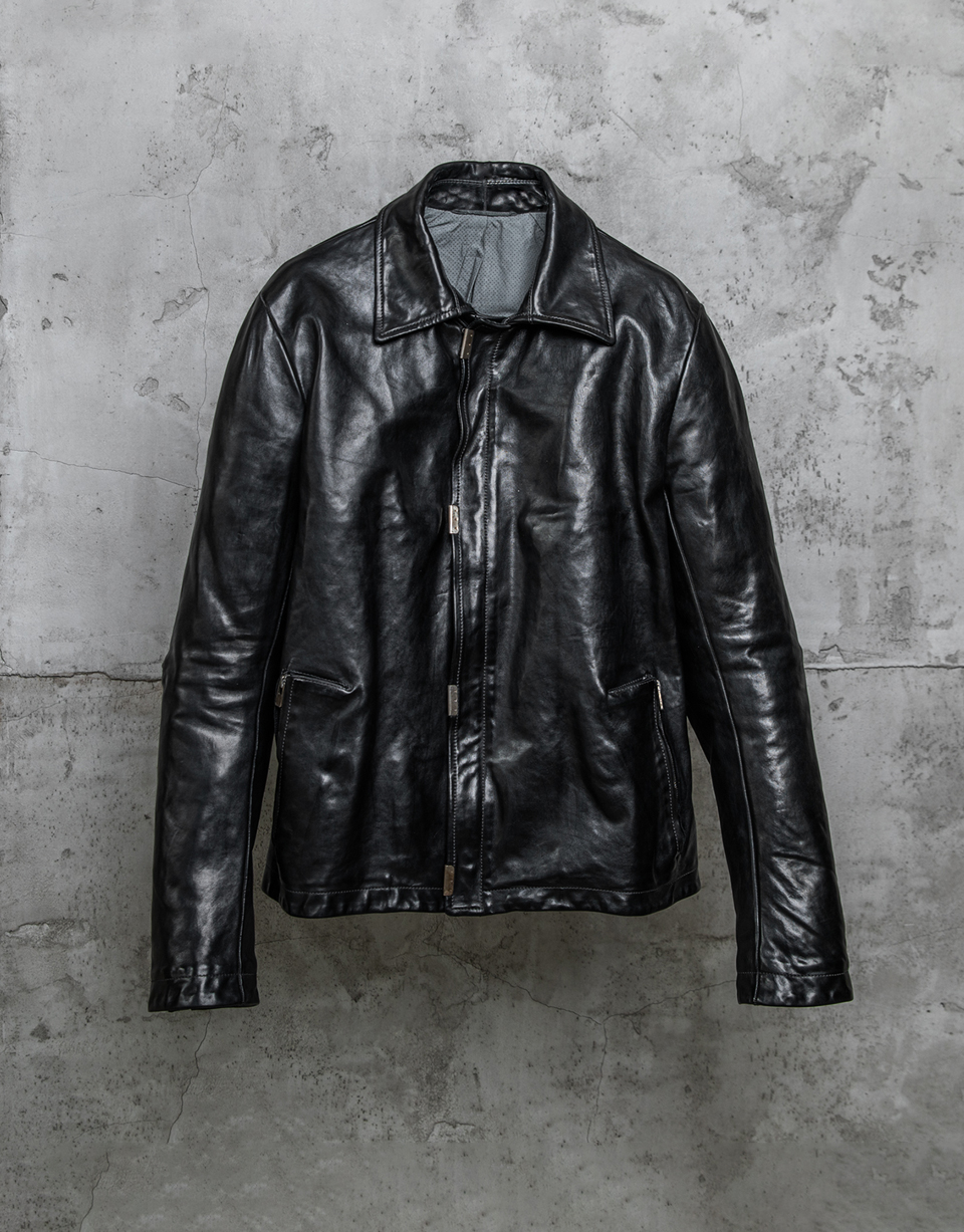 O.DYED LINED SCARSTITCHED L. JACKET/010