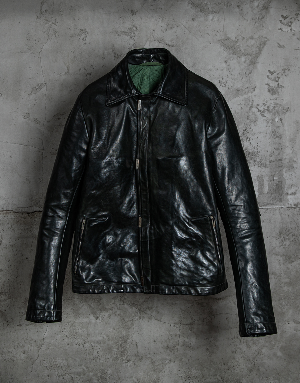 O.DYED LINED SCARSTITCHED L. JACKET/12