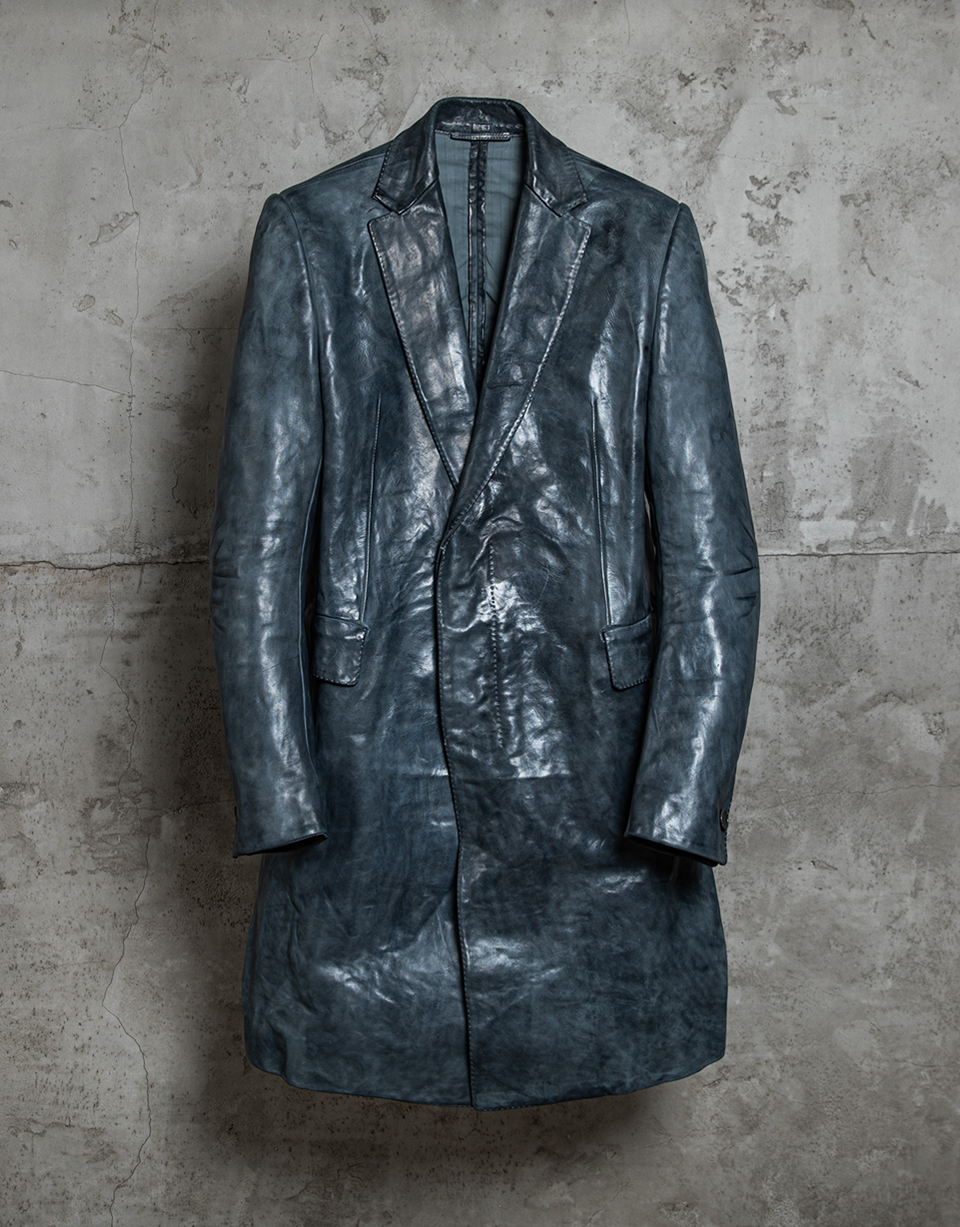 O. D., LINED-UNLINED, 2 BUTTON LEATHER LONG. JACKET/29