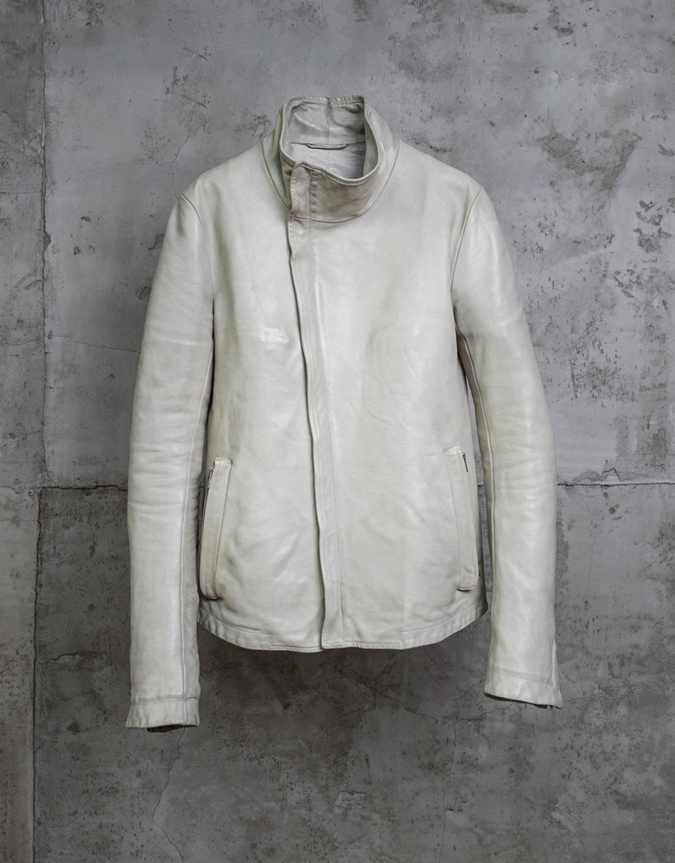 O.D. HIGH NECK LEATHER JACKET/33