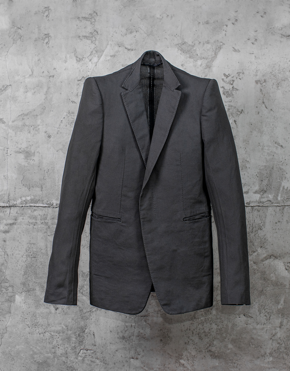 STIRRED, UNLINED, CHAIN SEAM 1 BUTTON JACKET/8