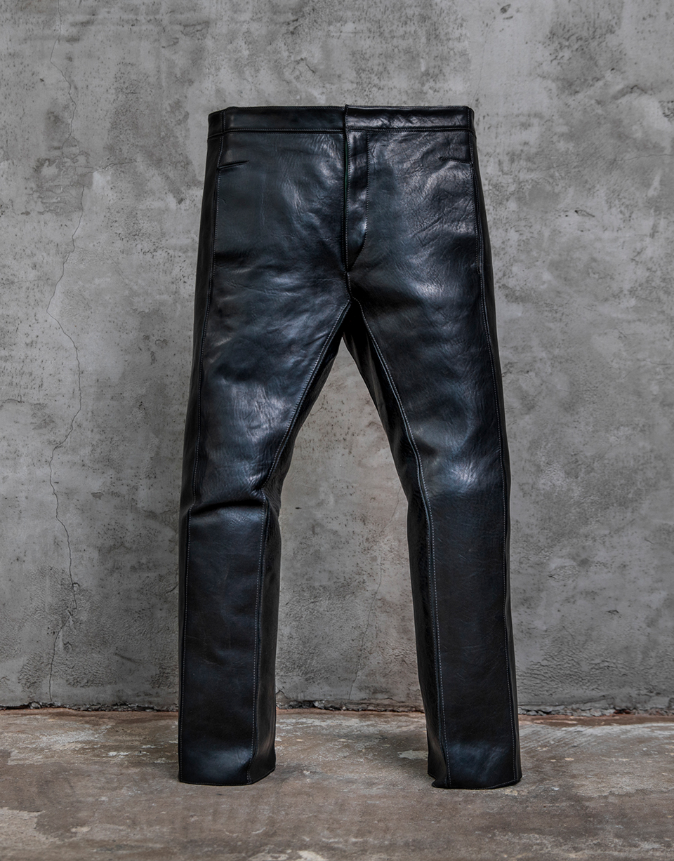 O.D. BOX LEATHER TROUSERS/12