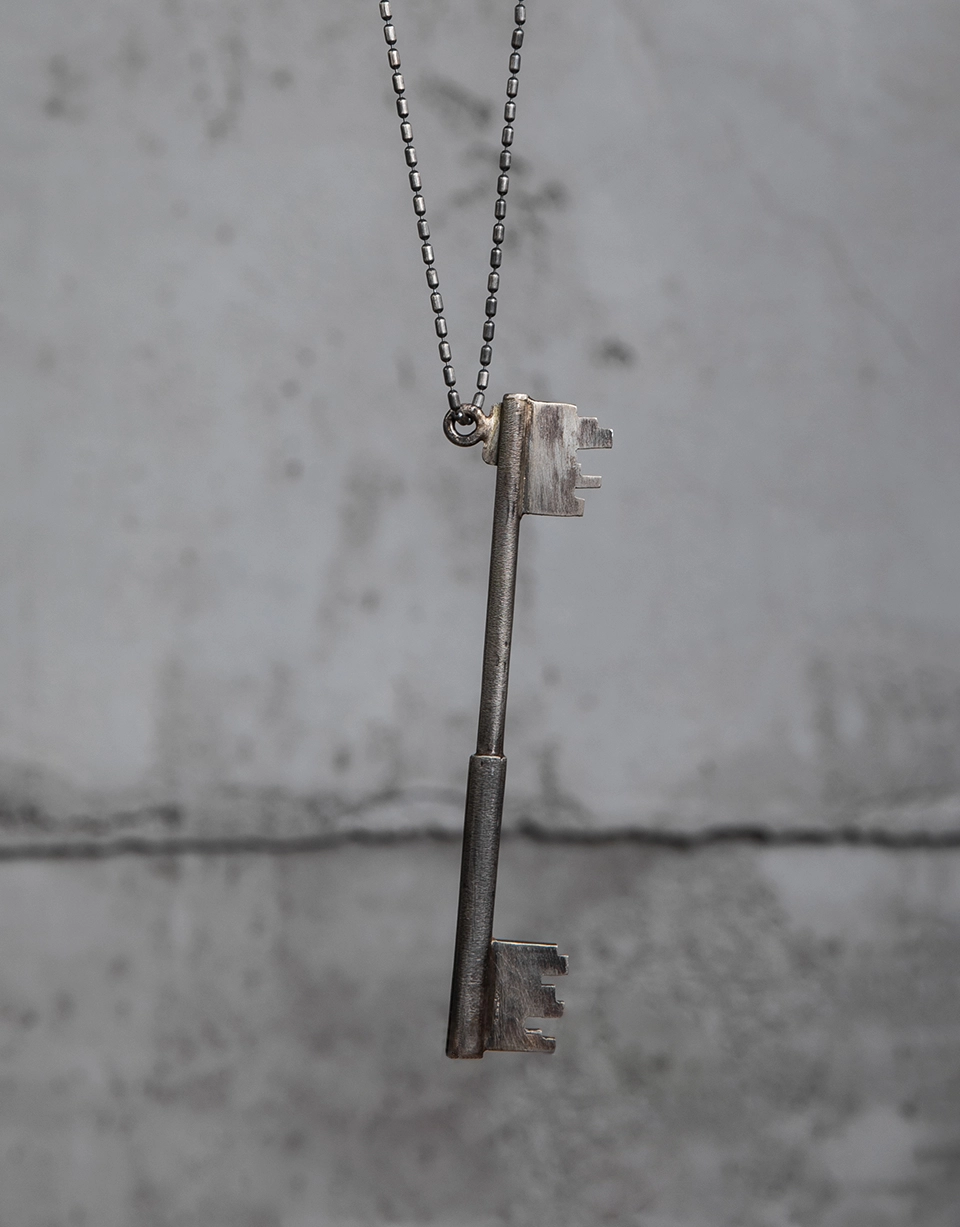 SILVER BIPOLAR KEY CHAIN