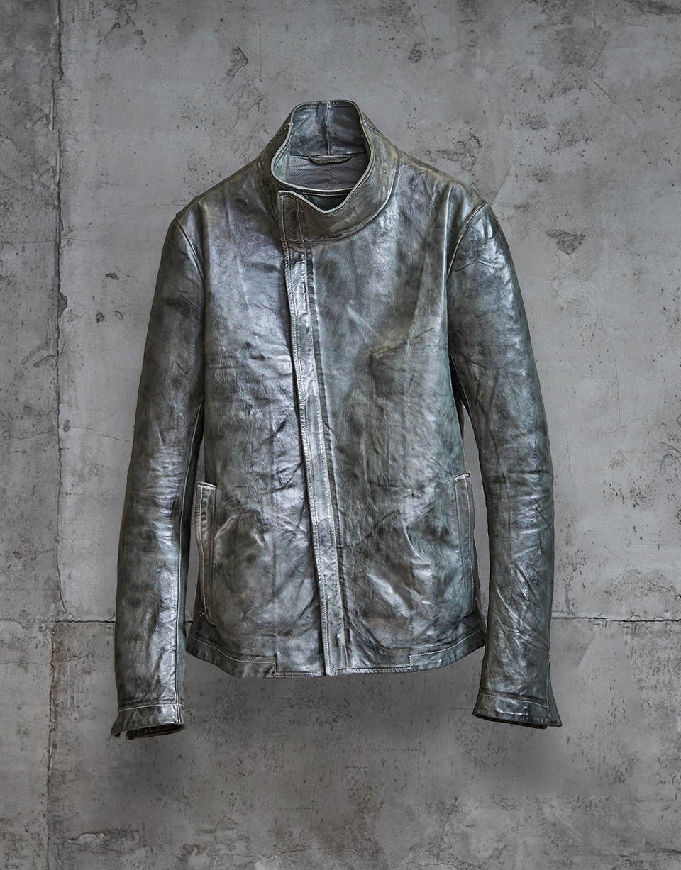 O.D. HIGH NECK LEATHER JACKET/19
