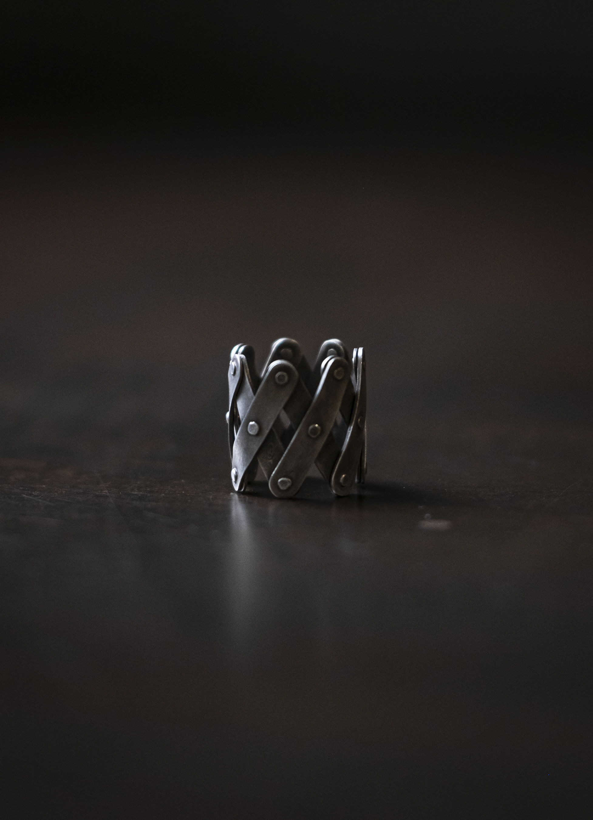 SILVER PANTOGRAPH RING