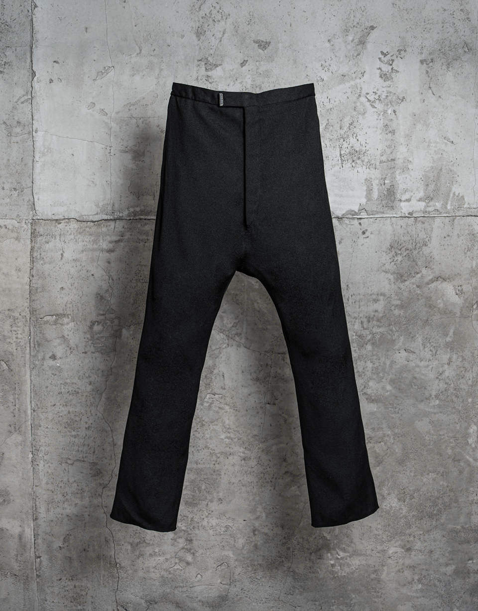 STIRRED, CHAIN SEAM. LONG CROTCH ANKLE TROUSERS/10/wim