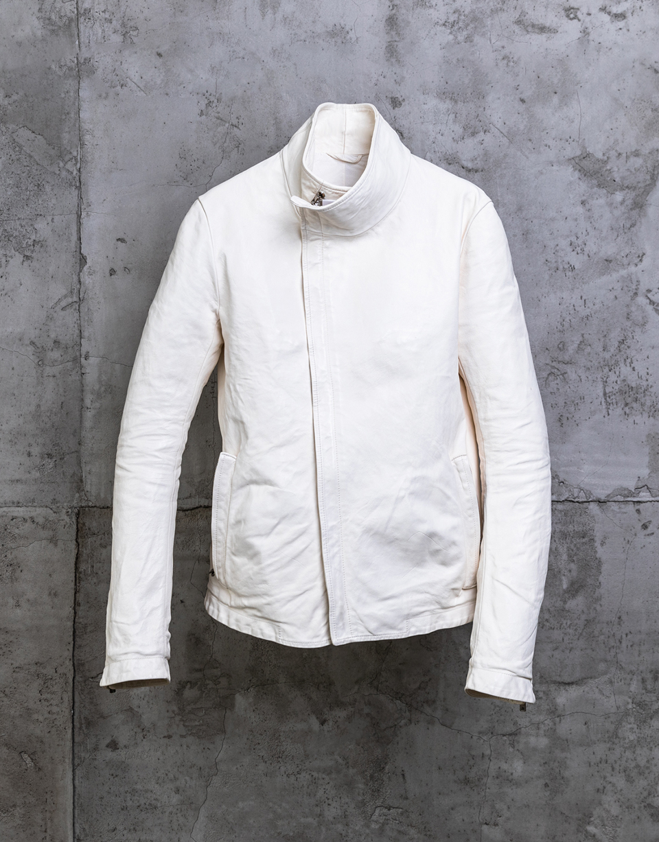 O.D. HIGH NECK LEATHER JACKET/01