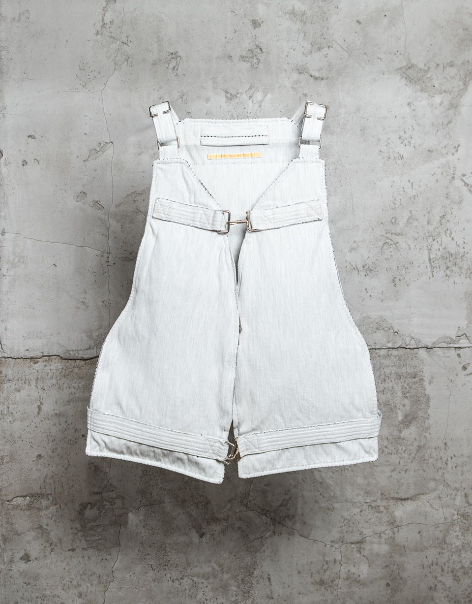 OVERLOCK DENIM VEST BAG/110